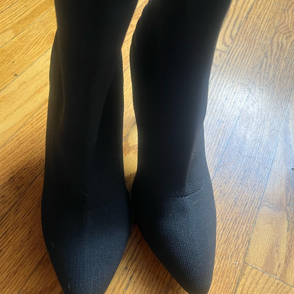 MIA Black Heeled Boots for Women